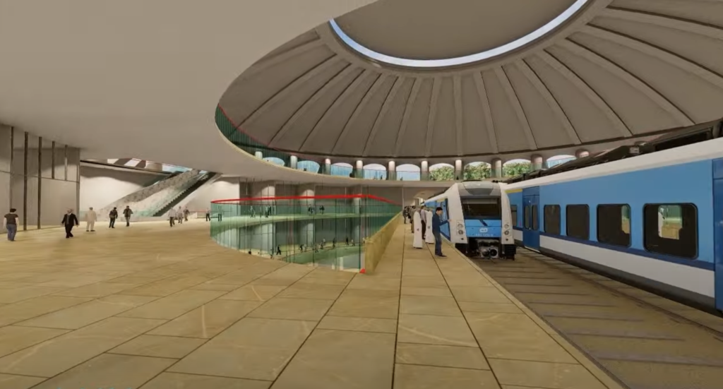 King Abdullah II Street Light Rail Visualization